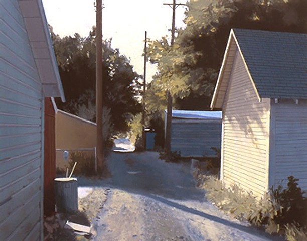 Alley, afternoon light,