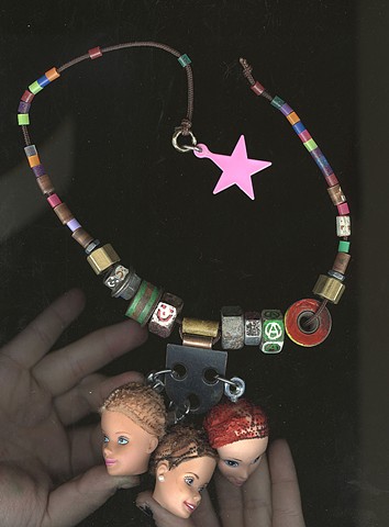 Doll Head Necklace