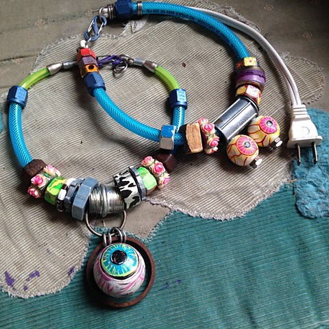 Hand Painted Eyeball Necklaces