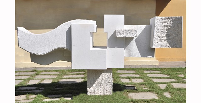Cuban stone sculpture symposium Bayamo,Cuba hand carving armony filing public art by Aramis Justiz