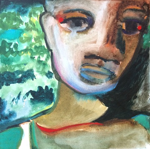 Girl with Red Dots (private collection)