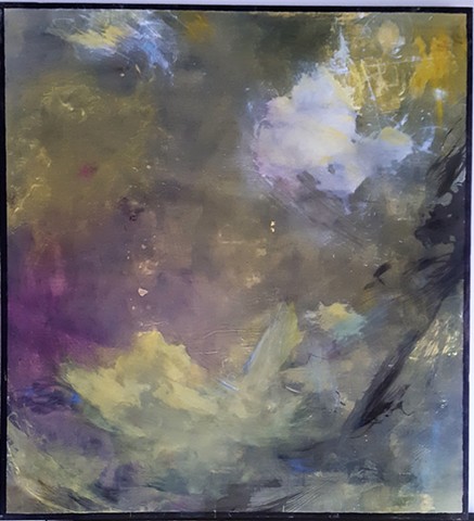 tattered clouds and a battered sea