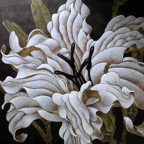 Acrylic on Canvas Floral