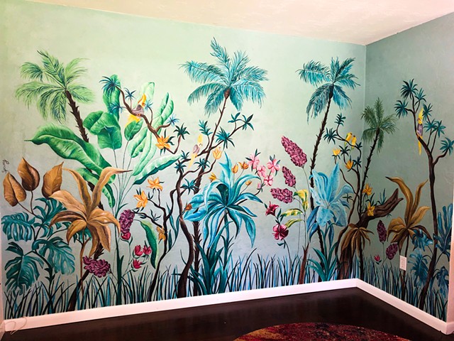 Tropical Scene Mural