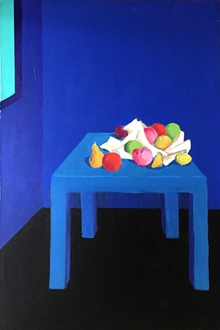 Blue Room, Blue Table, Eleven Fruits
