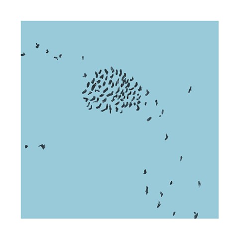 Memory Drawing-Birds Flying