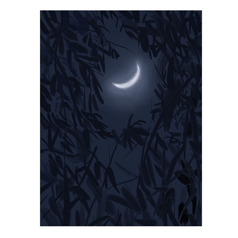 Memory Drawing-Moon Last Night