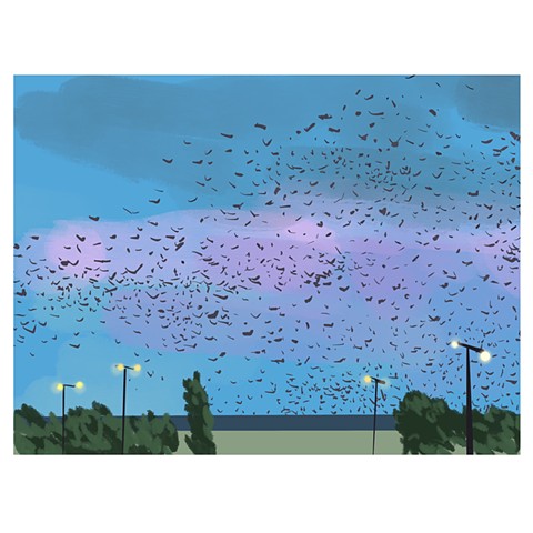 Memory Drawing- Traffic Drums