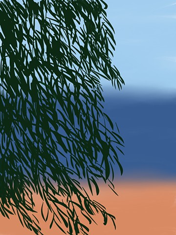 Memory Drawing- Storm Could Sunset