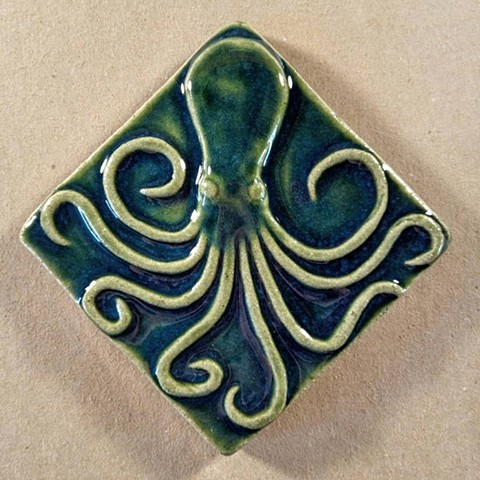 "Octopus Tile"

Ceramic 

4"x4"

Green octopus tile
