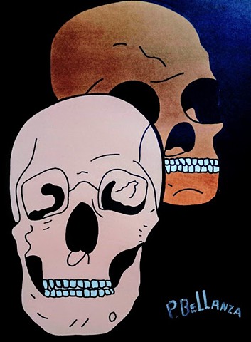 "Two Headed Skulls" by  Peter V Bellanza