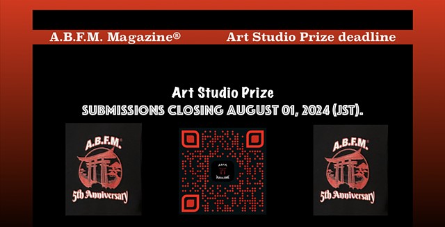 APPLY HERE for A.B.F.M. Magazine® Art Studio Prize. 
