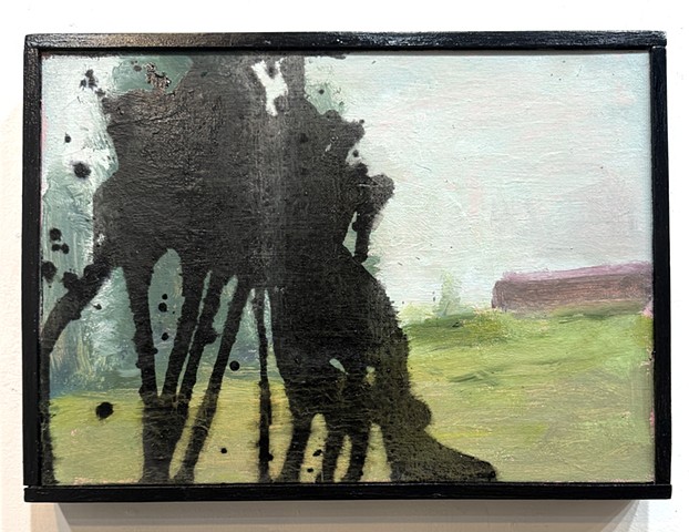 Vandalized Painting (Black)