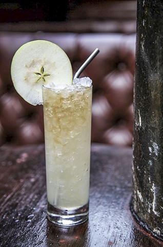 Pear, Hard Cider, and Ginger Syrup Lemonade