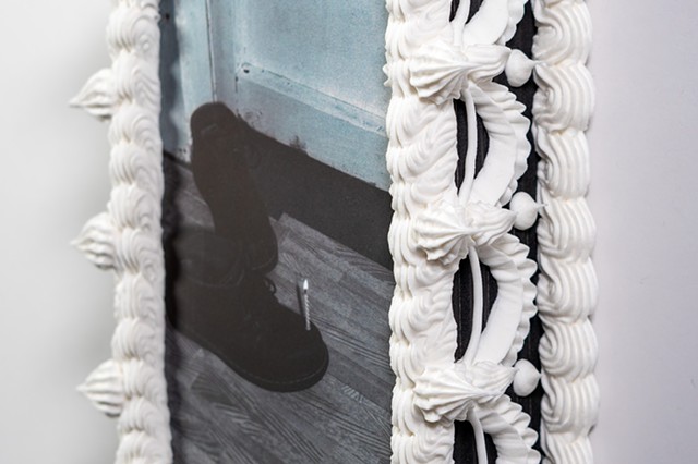 Candle on Shoe Cake (detail)
