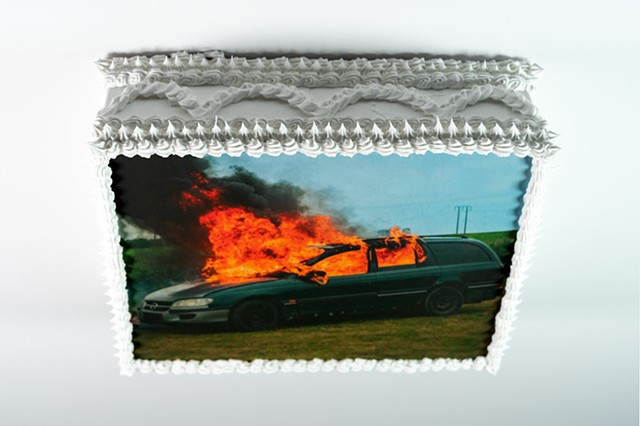 Burning Car Cake (Detail)