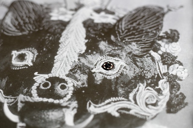 Infrared Boar Head (detail)