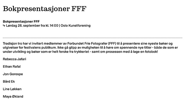 Fotobokfestivialen 2026