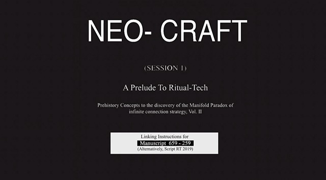 NEO- CRAFT: A Prelude to Ritual-Tech