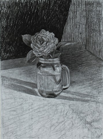 Large Rose in Jar
