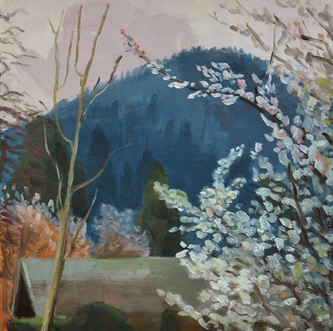 Spencer Butte with Blossoms III