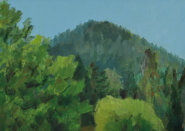 Summer Butte from the Balcony I
