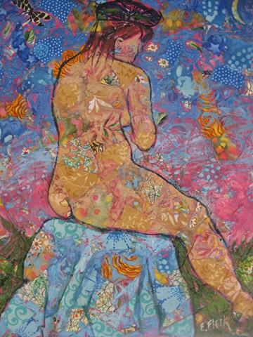 Elaine Fleck original artwork Nude