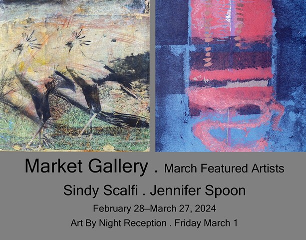 March 2024 Featured Artists: Sindy Scalfi . Jennifer Spoon