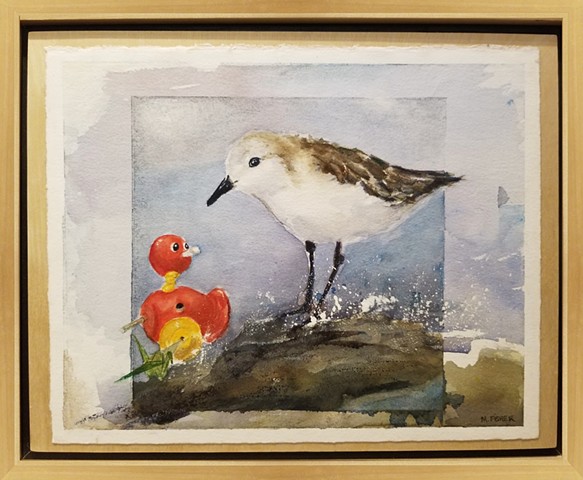 Childhood Study by the Ocean