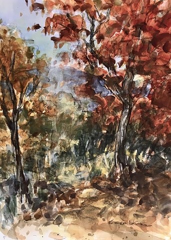 Brett LaGue watercolor landscape Market Gallery Roanoke Virginia