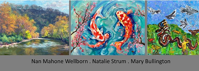 January 2021 Featured Artists: Nan Mahone Wellborn . Natalie Strum . Mary Bullington