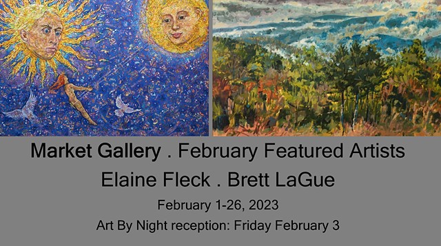 February 2023 Featured Artists: Elaine Fleck . Brett LaGue