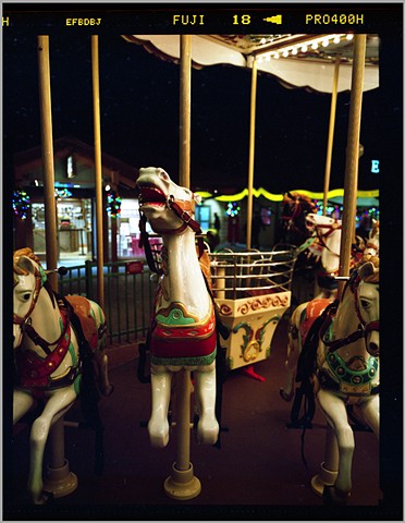 Three Carousel Horses, Disney Springs 