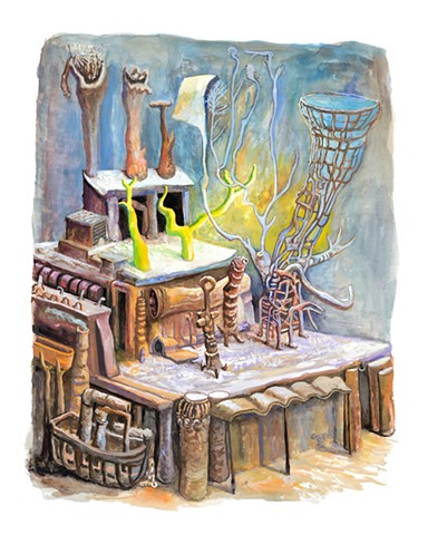 Gouache sur papier