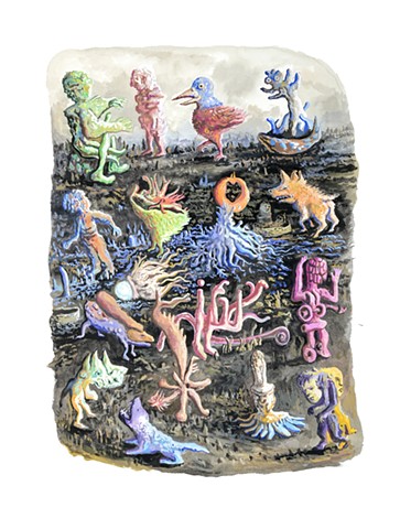gouache sur papier 