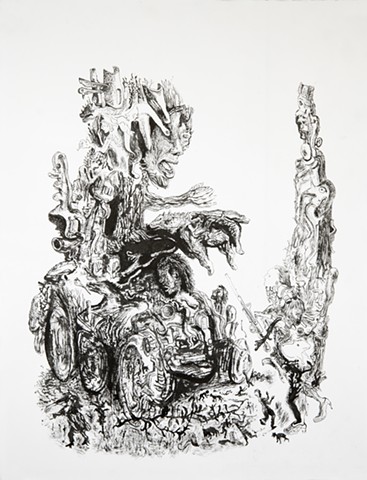 Dessin, encre de Chine sur papier