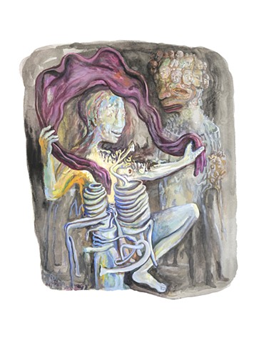 Gouache sur papier