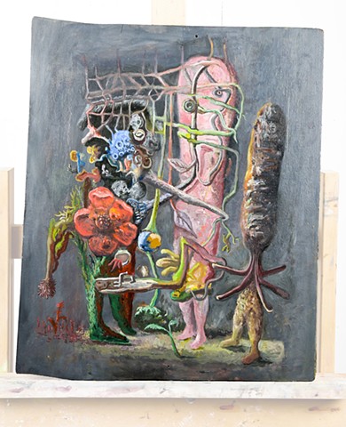 peinture à l'huile sur toile