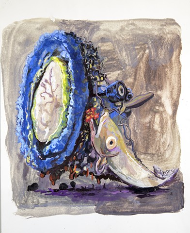 peinture a tempera sur papier