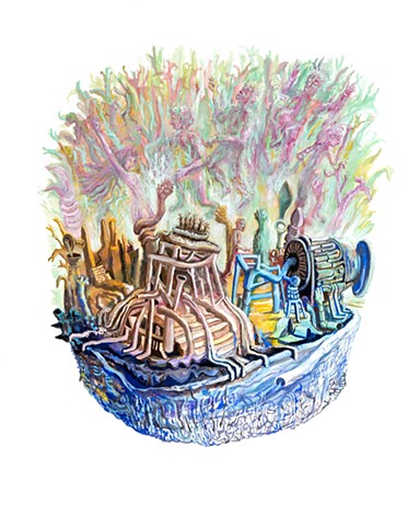 Gouache sur papier