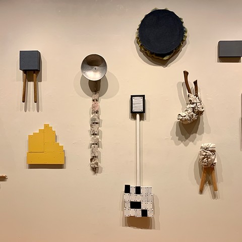 Detail of installation at Morris Graves Museum of Art, Eureka, CA, 2019