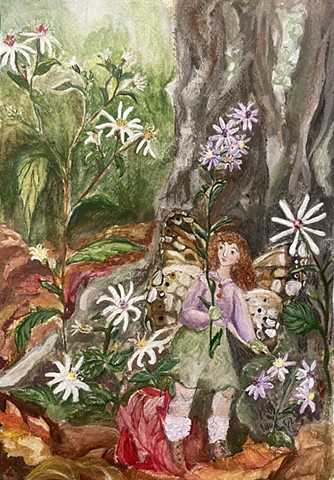 Blue Wood Aster Fairy