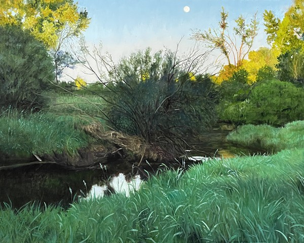 Kline Creek Sunrise Moonset, June