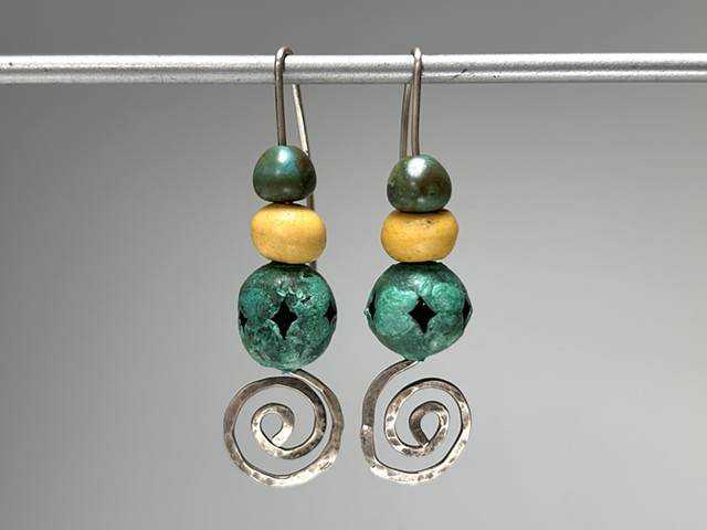 copper earrings