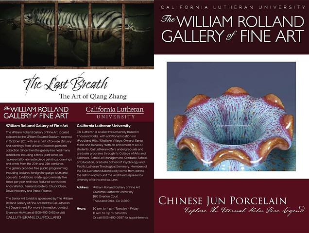 Chinese Jun Porcelain & The Last Breath Brochure - Cover Spread