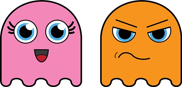 Pac-Man Ghosts Vector 1