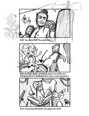 Brogurt Ad Storyboard (Page 1)