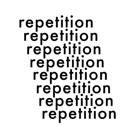 Typeface Illustration - Repetition