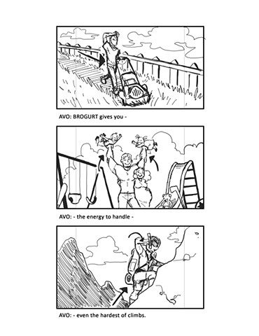 Brogurt Ad Storyboard (Page 3)