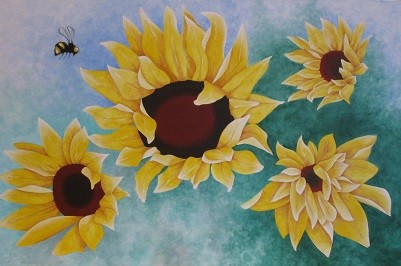 Barbara's Sunflowers
-Sold-
